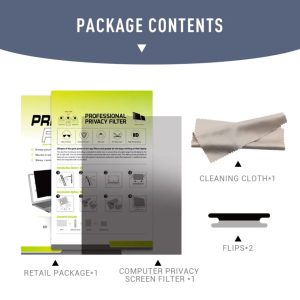 Privacy filter without glue 14"